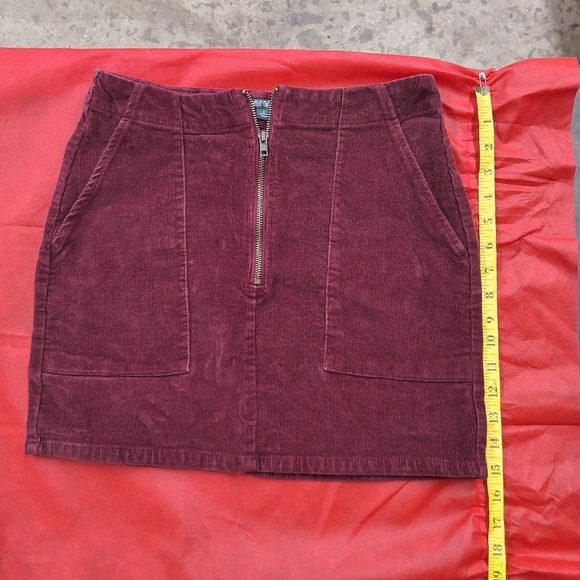 Wild Fable Burgundy Corduroy Skirt - Picture 8 of 12